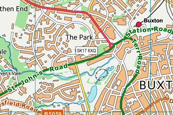 SK17 6XQ map - OS VectorMap District (Ordnance Survey)