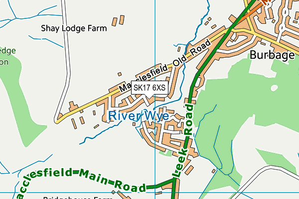 SK17 6XS map - OS VectorMap District (Ordnance Survey) SK17 6XS map - OS VectorMap District (Ordnance Survey)
