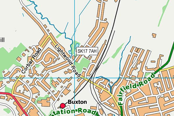 SK17 7AH map - OS VectorMap District (Ordnance Survey) SK17 7AH map - OS VectorMap District (Ordnance Survey)