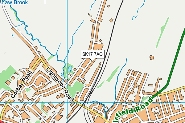 SK17 7AQ map - OS VectorMap District (Ordnance Survey) SK17 7AQ map - OS VectorMap District (Ordnance Survey)