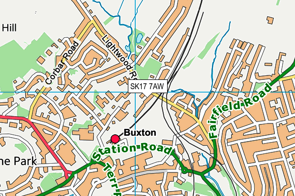 SK17 7AW map - OS VectorMap District (Ordnance Survey) SK17 7AW map - OS VectorMap District (Ordnance Survey)