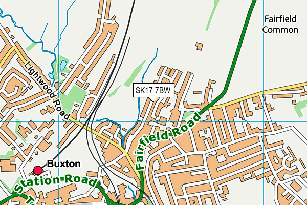 SK17 7BW map - OS VectorMap District (Ordnance Survey) SK17 7BW map - OS VectorMap District (Ordnance Survey)