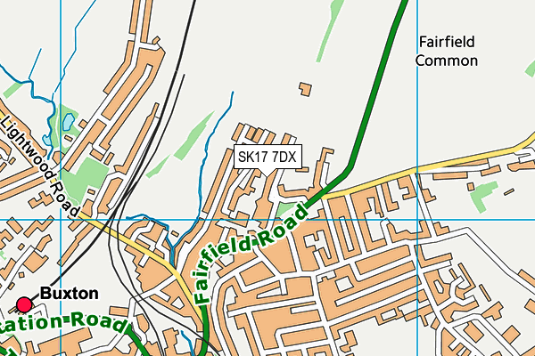 SK17 7DX map - OS VectorMap District (Ordnance Survey) SK17 7DX map - OS VectorMap District (Ordnance Survey)