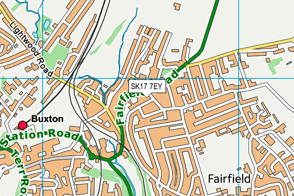 SK17 7EY map - OS VectorMap District (Ordnance Survey) SK17 7EY map - OS VectorMap District (Ordnance Survey)