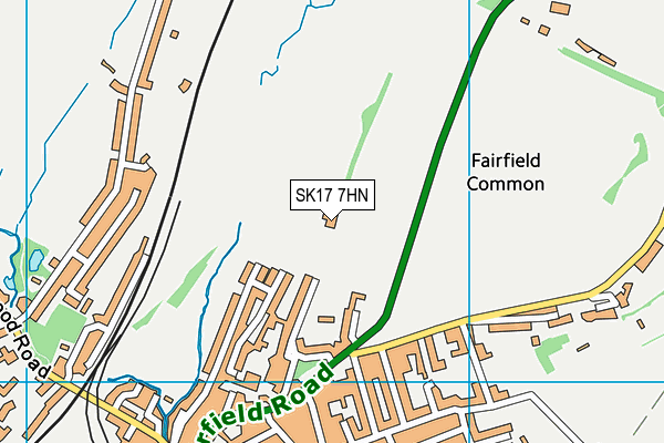 SK17 7HN map - OS VectorMap District (Ordnance Survey) SK17 7HN map - OS VectorMap District (Ordnance Survey)