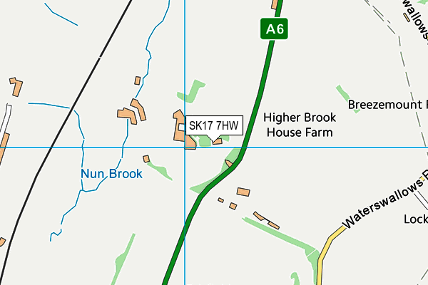 SK17 7HW map - OS VectorMap District (Ordnance Survey) SK17 7HW map - OS VectorMap District (Ordnance Survey)