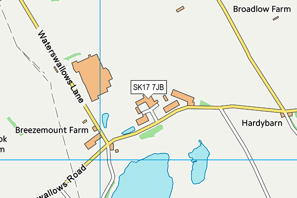 SK17 7JB map - OS VectorMap District (Ordnance Survey) SK17 7JB map - OS VectorMap District (Ordnance Survey)