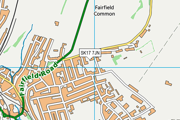 SK17 7JN map - OS VectorMap District (Ordnance Survey) SK17 7JN map - OS VectorMap District (Ordnance Survey)