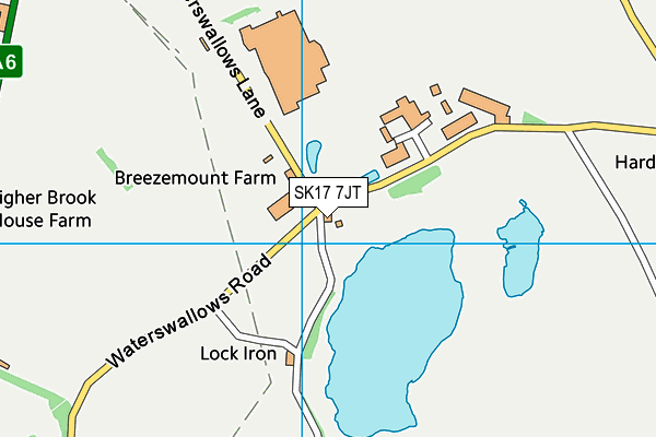 SK17 7JT map - OS VectorMap District (Ordnance Survey)