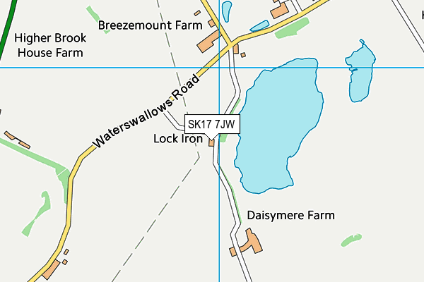 SK17 7JW map - OS VectorMap District (Ordnance Survey)