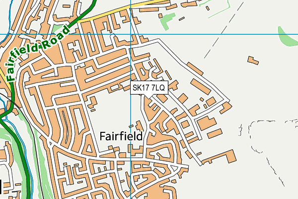 SK17 7LQ map - OS VectorMap District (Ordnance Survey)