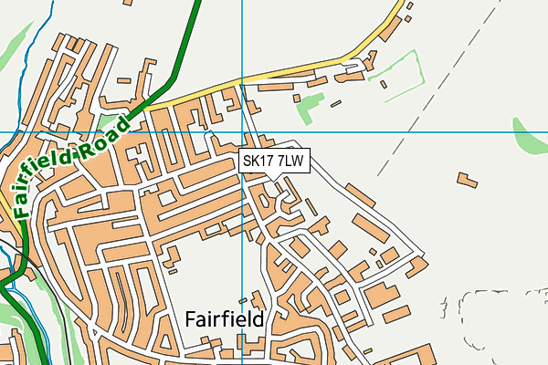 SK17 7LW map - OS VectorMap District (Ordnance Survey) SK17 7LW map - OS VectorMap District (Ordnance Survey)