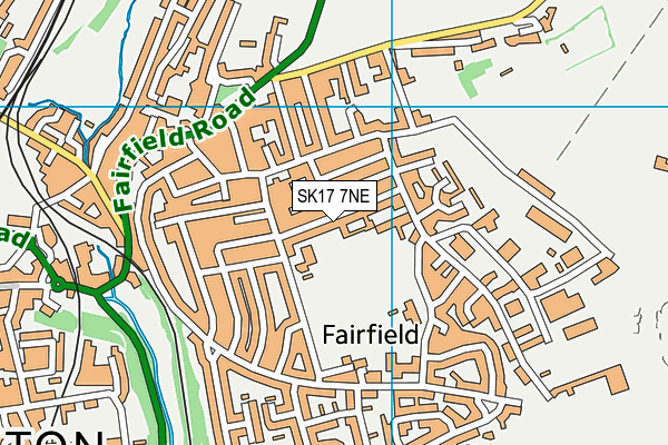 SK17 7NE map - OS VectorMap District (Ordnance Survey) SK17 7NE map - OS VectorMap District (Ordnance Survey)