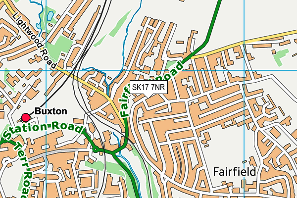 SK17 7NR map - OS VectorMap District (Ordnance Survey)