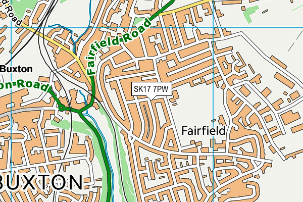 SK17 7PW map - OS VectorMap District (Ordnance Survey) SK17 7PW map - OS VectorMap District (Ordnance Survey)