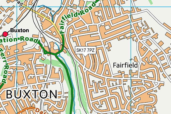 SK17 7PZ map - OS VectorMap District (Ordnance Survey) SK17 7PZ map - OS VectorMap District (Ordnance Survey)