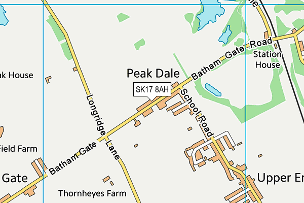SK17 8AH map - OS VectorMap District (Ordnance Survey)