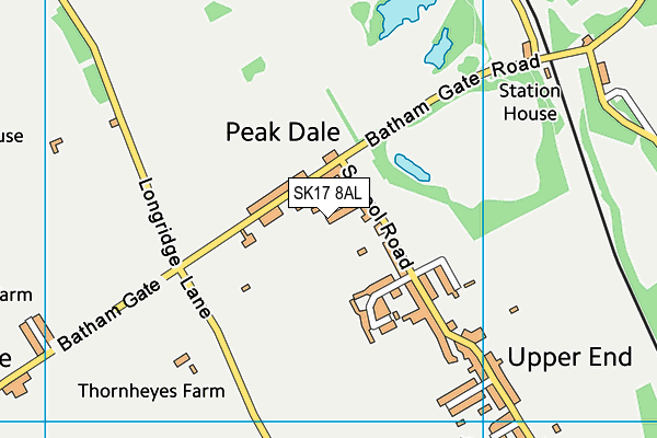 SK17 8AL map - OS VectorMap District (Ordnance Survey) SK17 8AL map - OS VectorMap District (Ordnance Survey)