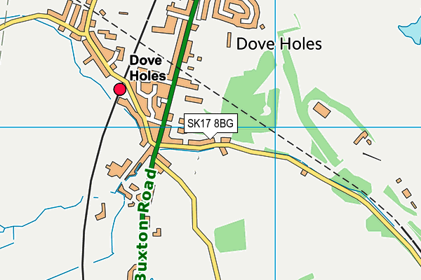 SK17 8BG map - OS VectorMap District (Ordnance Survey)