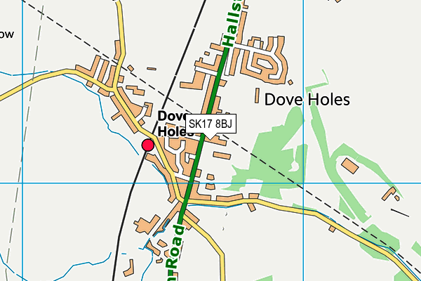 SK17 8BJ map - OS VectorMap District (Ordnance Survey) SK17 8BJ map - OS VectorMap District (Ordnance Survey)