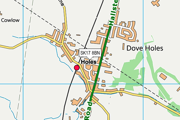 SK17 8BN map - OS VectorMap District (Ordnance Survey) SK17 8BN map - OS VectorMap District (Ordnance Survey)
