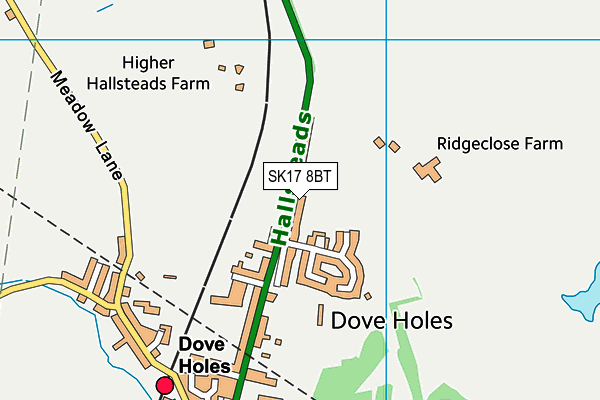 SK17 8BT map - OS VectorMap District (Ordnance Survey) SK17 8BT map - OS VectorMap District (Ordnance Survey)