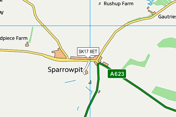 SK17 8ET map - OS VectorMap District (Ordnance Survey) SK17 8ET map - OS VectorMap District (Ordnance Survey)