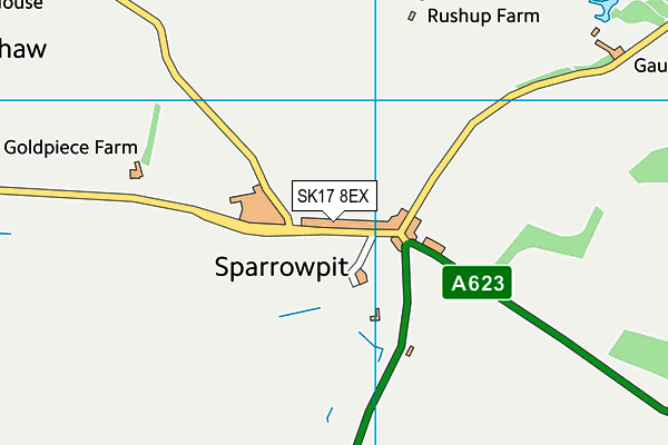 SK17 8EX map - OS VectorMap District (Ordnance Survey) SK17 8EX map - OS VectorMap District (Ordnance Survey)