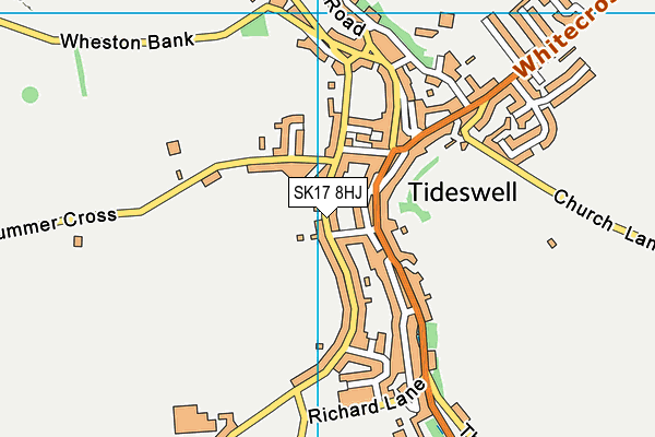 SK17 8HJ map - OS VectorMap District (Ordnance Survey)