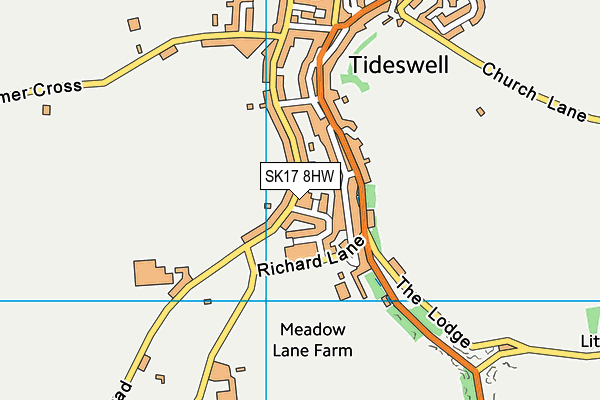 SK17 8HW map - OS VectorMap District (Ordnance Survey) SK17 8HW map - OS VectorMap District (Ordnance Survey)