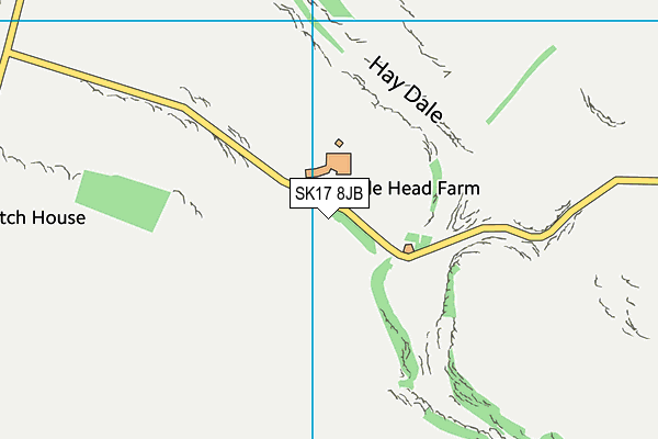 SK17 8JB map - OS VectorMap District (Ordnance Survey) SK17 8JB map - OS VectorMap District (Ordnance Survey)