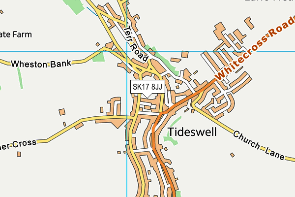 SK17 8JJ map - OS VectorMap District (Ordnance Survey)