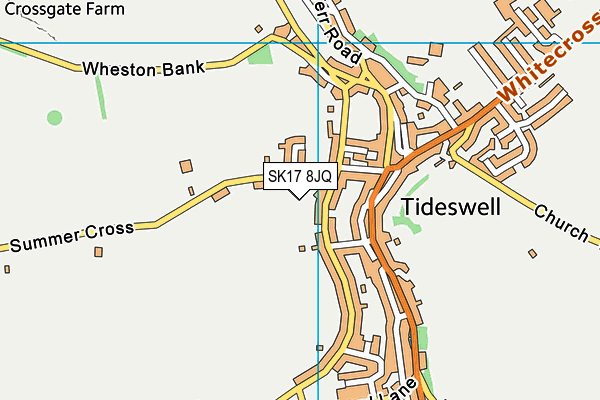 SK17 8JQ map - OS VectorMap District (Ordnance Survey) SK17 8JQ map - OS VectorMap District (Ordnance Survey)
