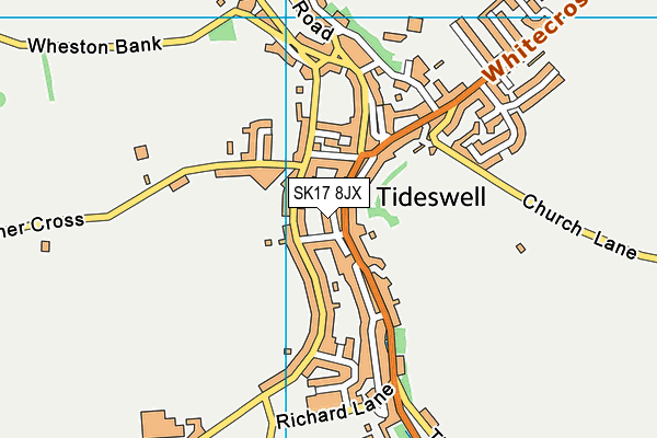 SK17 8JX map - OS VectorMap District (Ordnance Survey) SK17 8JX map - OS VectorMap District (Ordnance Survey)