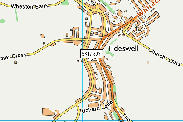 SK17 8JY map - OS VectorMap District (Ordnance Survey) SK17 8JY map - OS VectorMap District (Ordnance Survey)