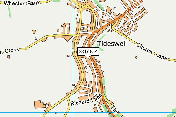 SK17 8JZ map - OS VectorMap District (Ordnance Survey) SK17 8JZ map - OS VectorMap District (Ordnance Survey)