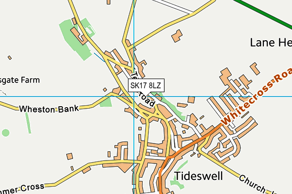 SK17 8LZ map - OS VectorMap District (Ordnance Survey) SK17 8LZ map - OS VectorMap District (Ordnance Survey)