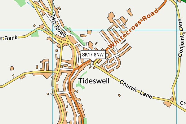 SK17 8NW map - OS VectorMap District (Ordnance Survey)