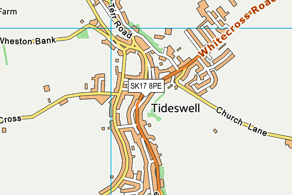 SK17 8PE map - OS VectorMap District (Ordnance Survey)