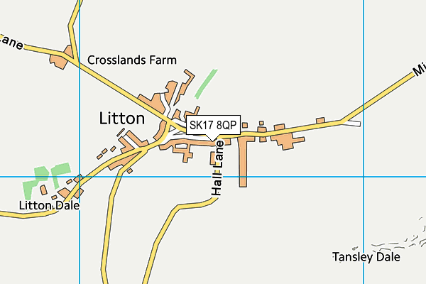 SK17 8QP map - OS VectorMap District (Ordnance Survey) SK17 8QP map - OS VectorMap District (Ordnance Survey)