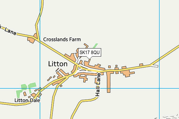 SK17 8QU map - OS VectorMap District (Ordnance Survey)