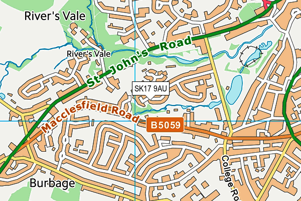 SK17 9AU map - OS VectorMap District (Ordnance Survey) SK17 9AU map - OS VectorMap District (Ordnance Survey)