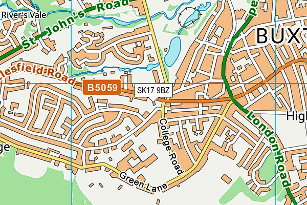 SK17 9BZ map - OS VectorMap District (Ordnance Survey) SK17 9BZ map - OS VectorMap District (Ordnance Survey)