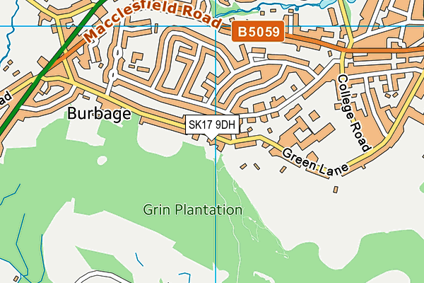 SK17 9DH map - OS VectorMap District (Ordnance Survey) SK17 9DH map - OS VectorMap District (Ordnance Survey)