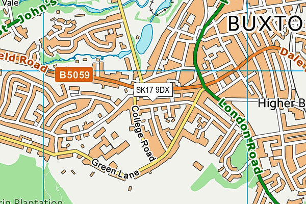 SK17 9DX map - OS VectorMap District (Ordnance Survey) SK17 9DX map - OS VectorMap District (Ordnance Survey)