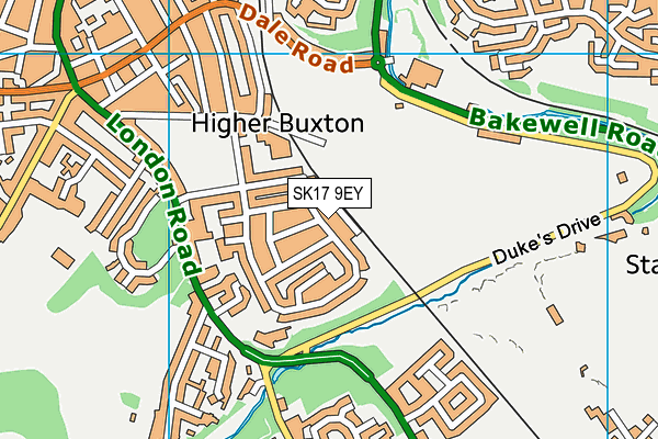 SK17 9EY map - OS VectorMap District (Ordnance Survey) SK17 9EY map - OS VectorMap District (Ordnance Survey)