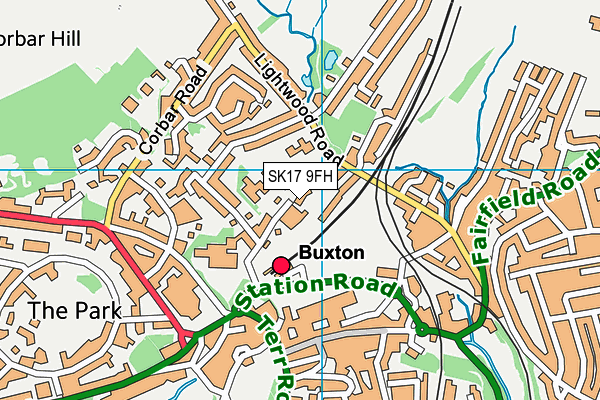 SK17 9FH map - OS VectorMap District (Ordnance Survey) SK17 9FH map - OS VectorMap District (Ordnance Survey)