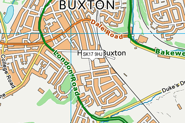 SK17 9HJ map - OS VectorMap District (Ordnance Survey)