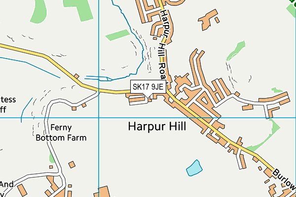SK17 9JE map - OS VectorMap District (Ordnance Survey)