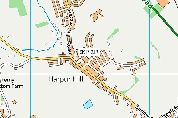 SK17 9JR map - OS VectorMap District (Ordnance Survey)